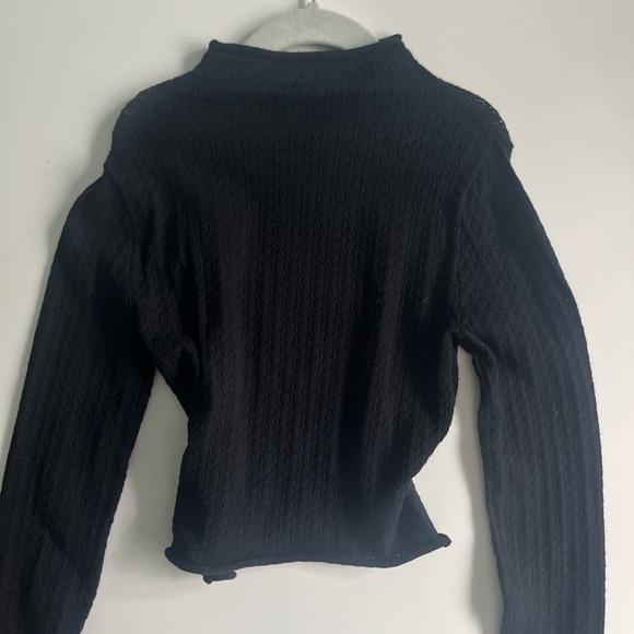 Mock neck black top - Picture 1 of 2